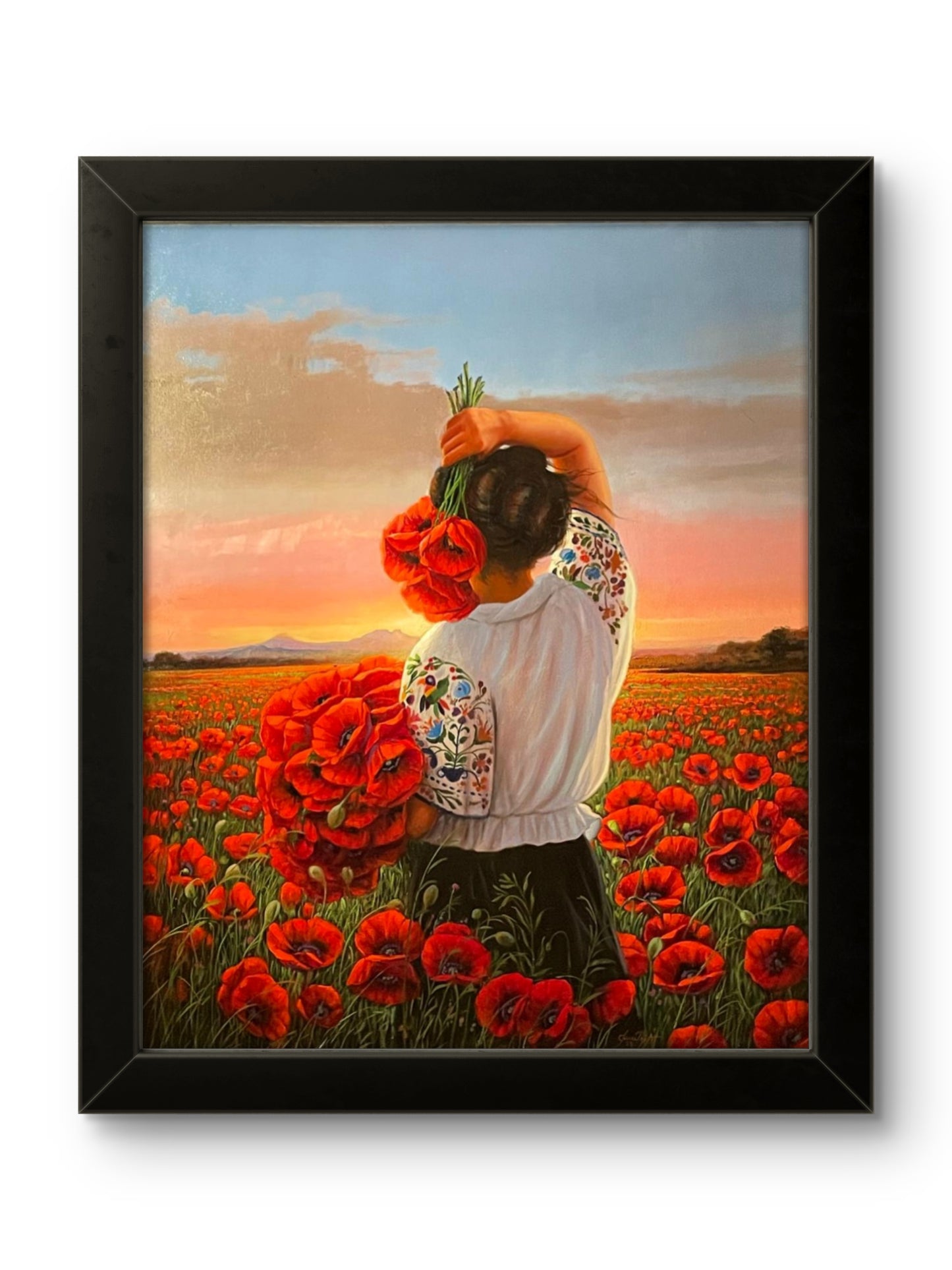 "La niña con Amapolas"